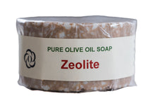 Load image into Gallery viewer, Pure olive oil soap with Zeolite on a white background
