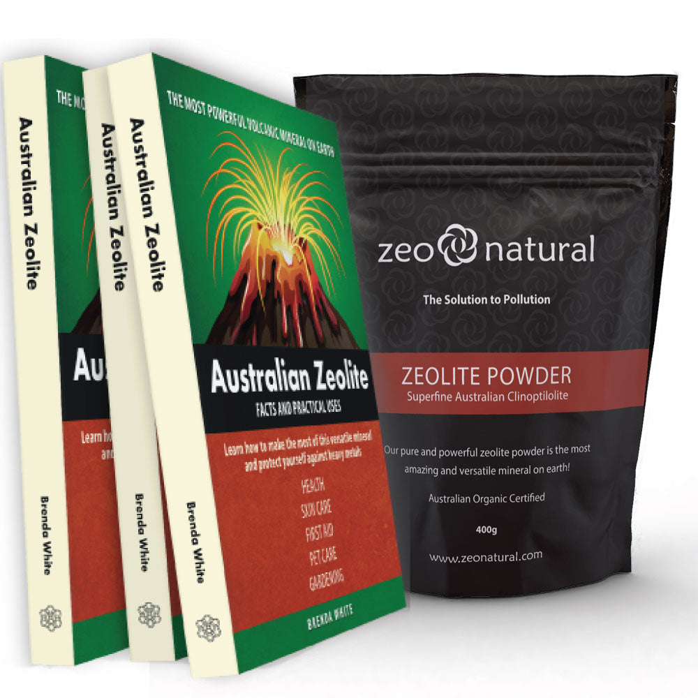 Book: Australian Zeolite Facts & Practical Uses with 400g bag of Zeolite