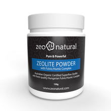 Load image into Gallery viewer, zeolite powder (clinoptilolite) with fulvic/humic complex 1 jar: 150g
